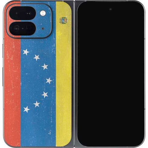 Venezuela Flag Distressed Google Pixel 9 Pro Fold Skin
